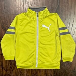 Puma Zip Up Track Jacket Neon Grey